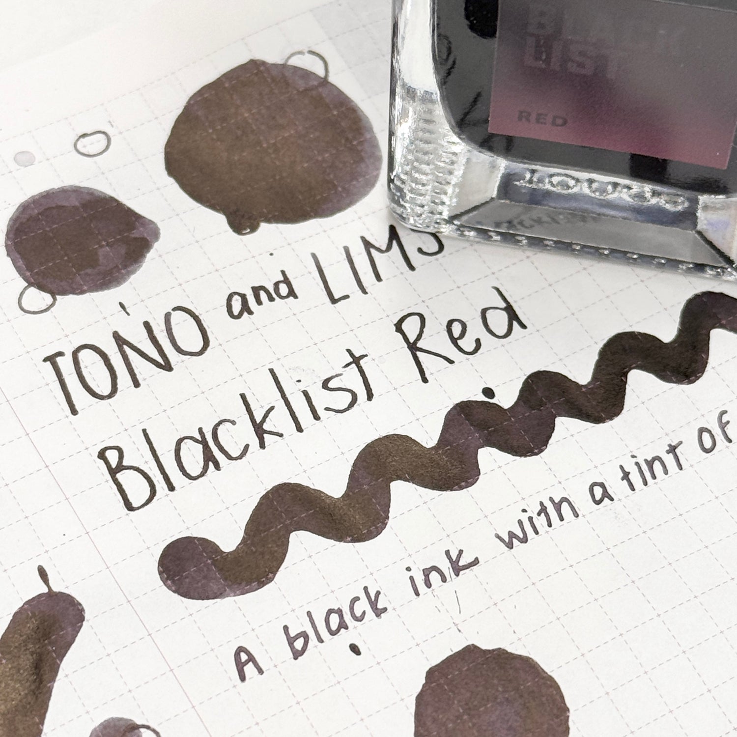 TONO & LIMS Ink - BLACK LIST - Red