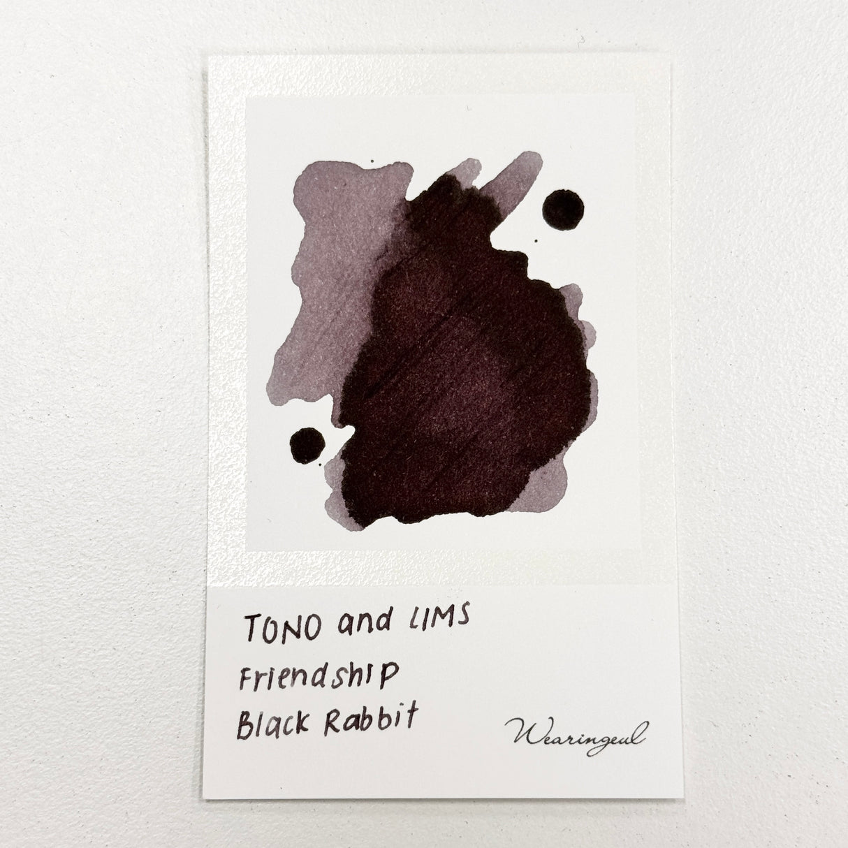 TONO & LIMS Ink - Friendship - Black Rabbit (くろうさぎ)