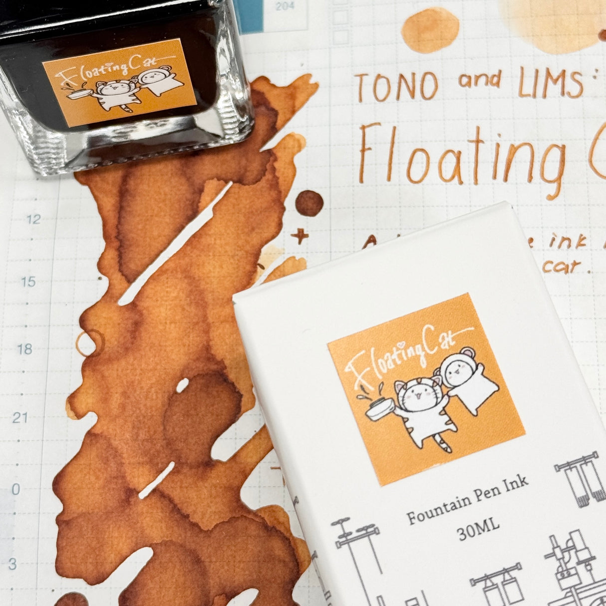 TONO & LIMS Ink - Friendship - Floating Cat