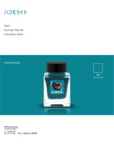 Tono &amp; Lims Friendship Line Fountain Pen Ink Collection where every ink in the Friendship Line embodies the power of friendship through beautifully crafted colors that flow effortlessly on the page. Add a personal touch to your work with a variety of hues that are as diverse and special as the friendships we cherish.

30ml

Shimmering