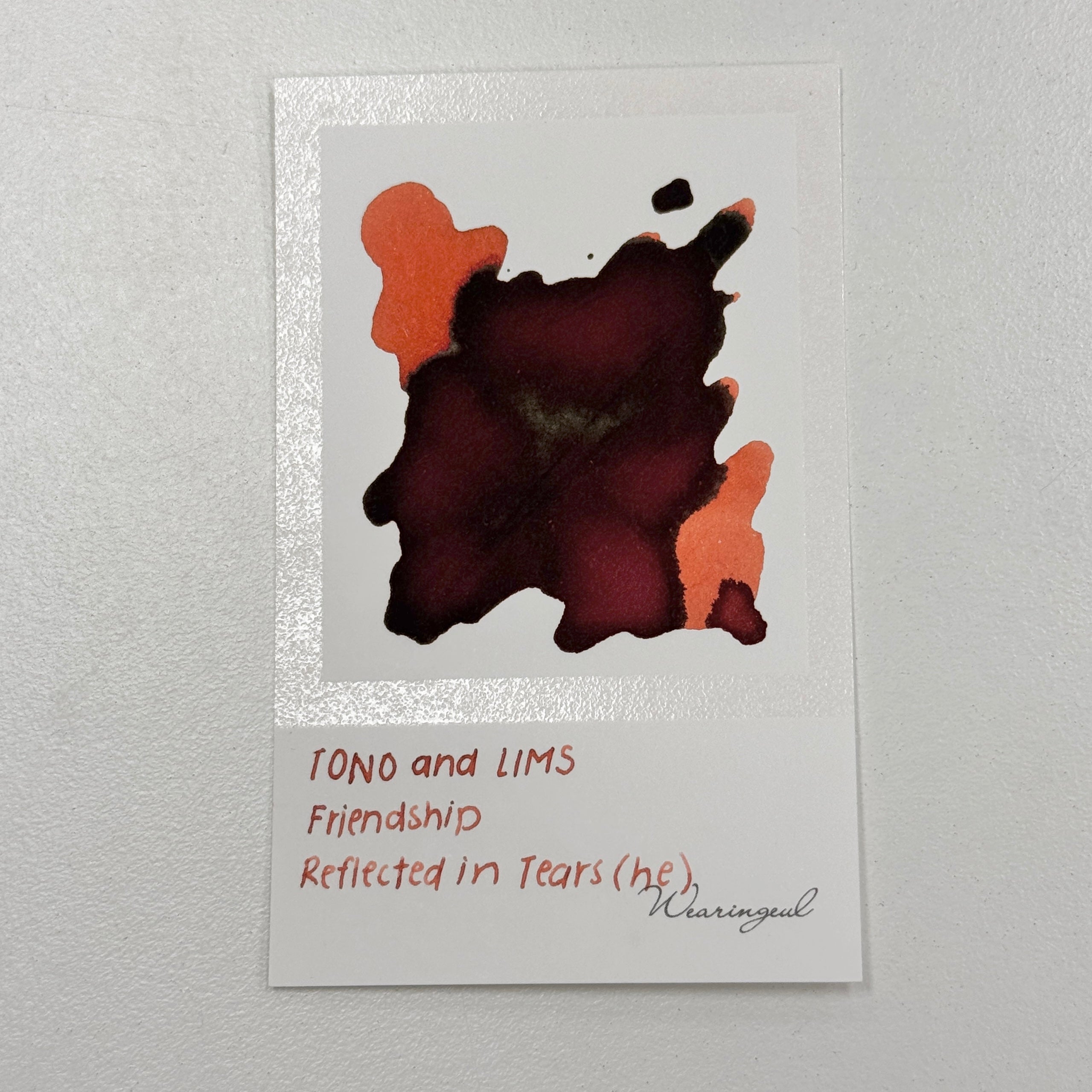 TONO & LIMS Ink - Friendship - Mocktail Bar Reflected in Tears (he