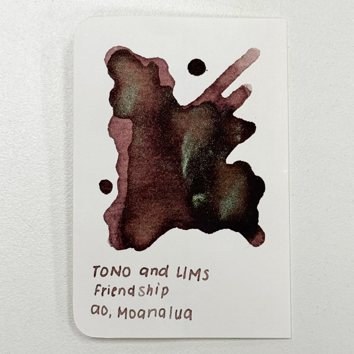 TONO & LIMS Ink - Friendship - SOUVENIR, ao, Moanalua