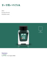 Tono &amp; Lims Friendship Line Fountain Pen Ink Collection where every ink in the Friendship Line embodies the power of friendship through beautifully crafted colors that flow effortlessly on the page. Add a personal touch to your work with a variety of hues that are as diverse and special as the friendships we cherish.

30ml