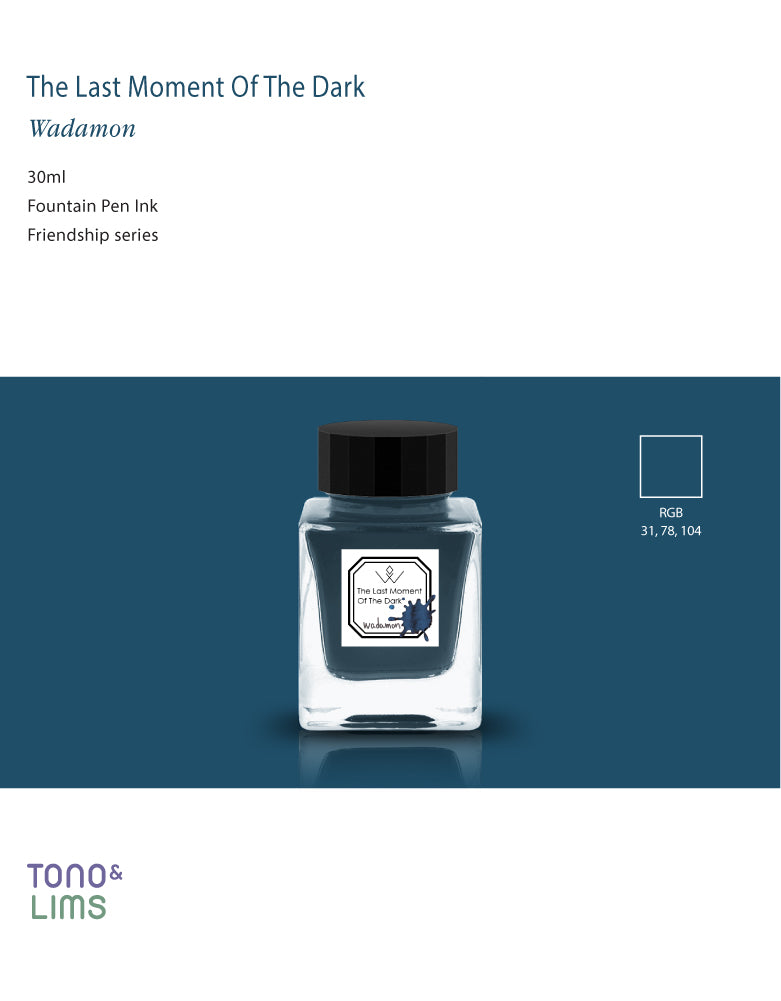 TONO &amp; LIMS Friendship&nbsp;

The Last Moment of the Dark Ink

Tono &amp; Lims Friendship Line Fountain Pen Ink Collection where every ink in the Friendship Line embodies the power of friendship through beautifully crafted colors that flow effortlessly on the page. Add a personal touch to your work with a variety of hues that are as diverse and special as the friendships we cherish.

30ml