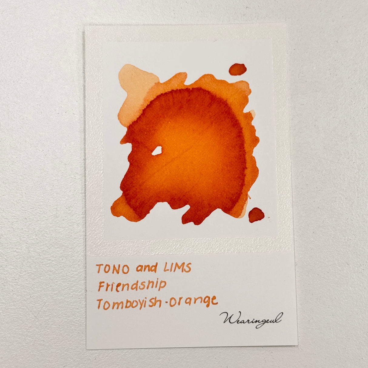 TONO & LIMS Ink - Friendship - Tomboyish Orange Ink
