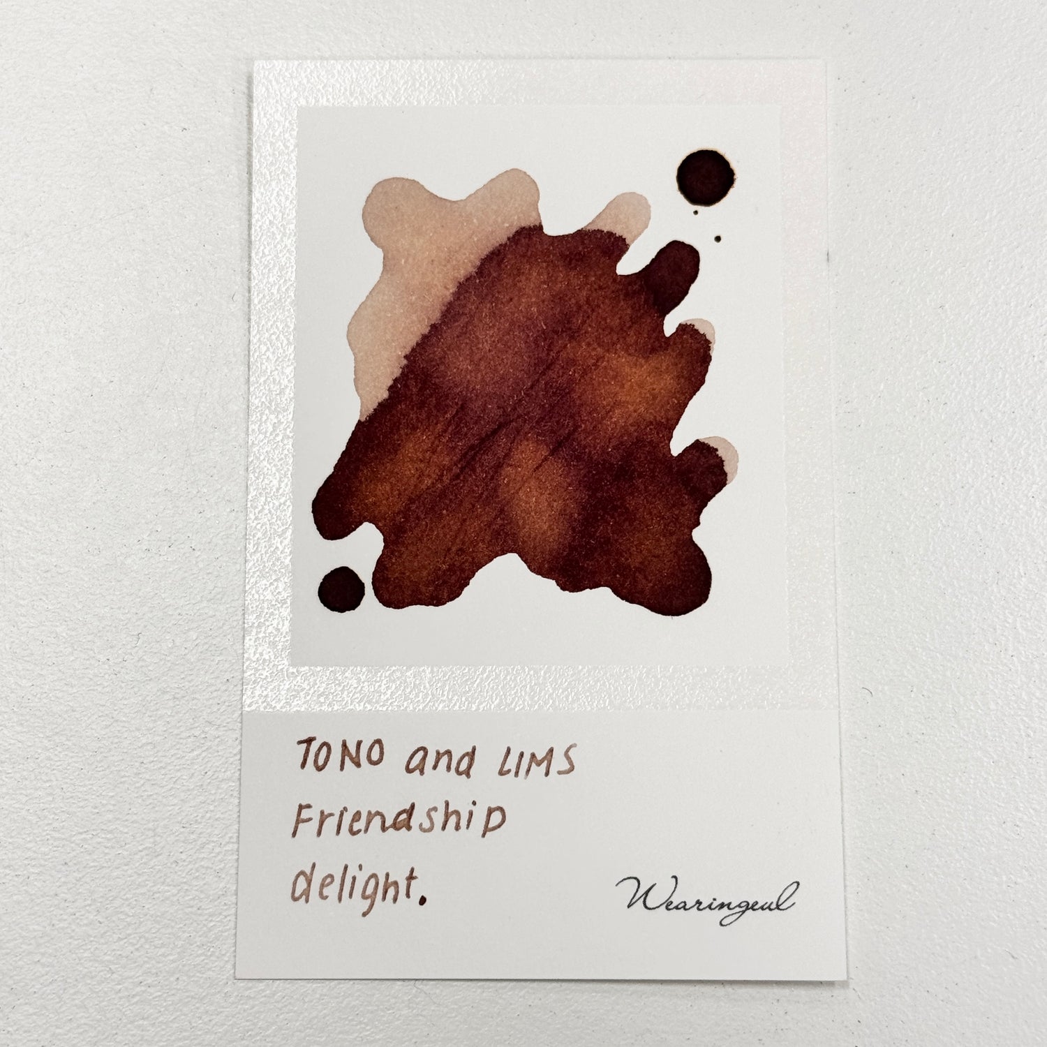 TONO & LIMS Ink - Friendship - delight.