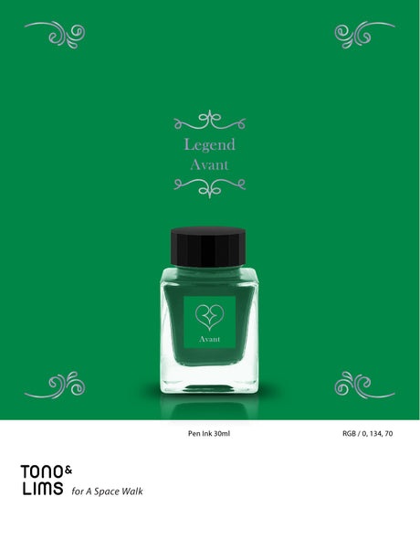 TONO &amp; LIMS Legend&nbsp;

Avant Ink

Tono &amp; Lims Legend Fountain Pen Ink Collection where the inks are designed to stand out with their unique sheen. This collection displays rich color, expressive depth, and a finish that shifts beautifully on the page, making every stroke feel special&nbsp;

30ml