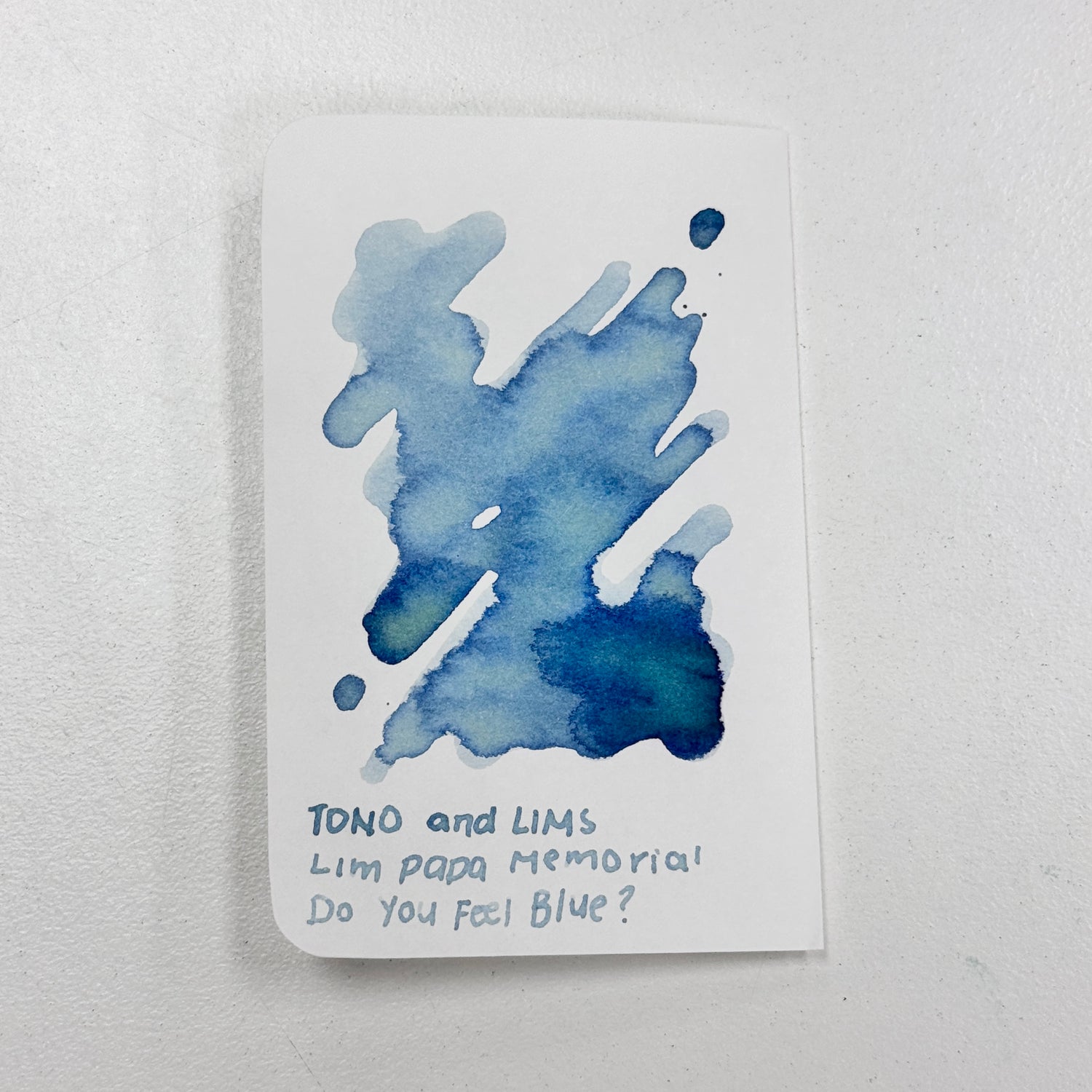 TONO & LIMS Ink - Lim Papa Memorial - Do You Feel Blue Ink