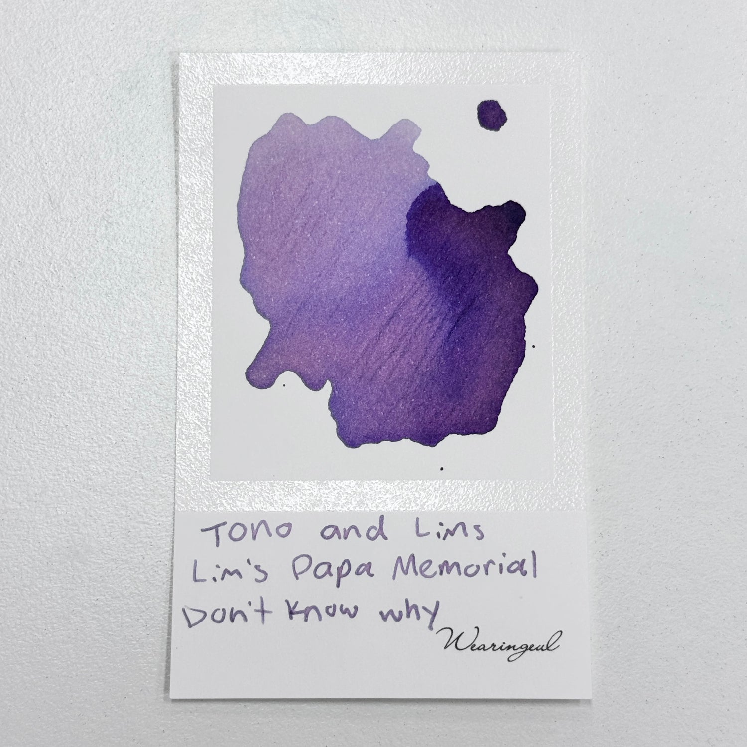 TONO & LIMS Ink - Lim Papa Memorial - Don't Know Why