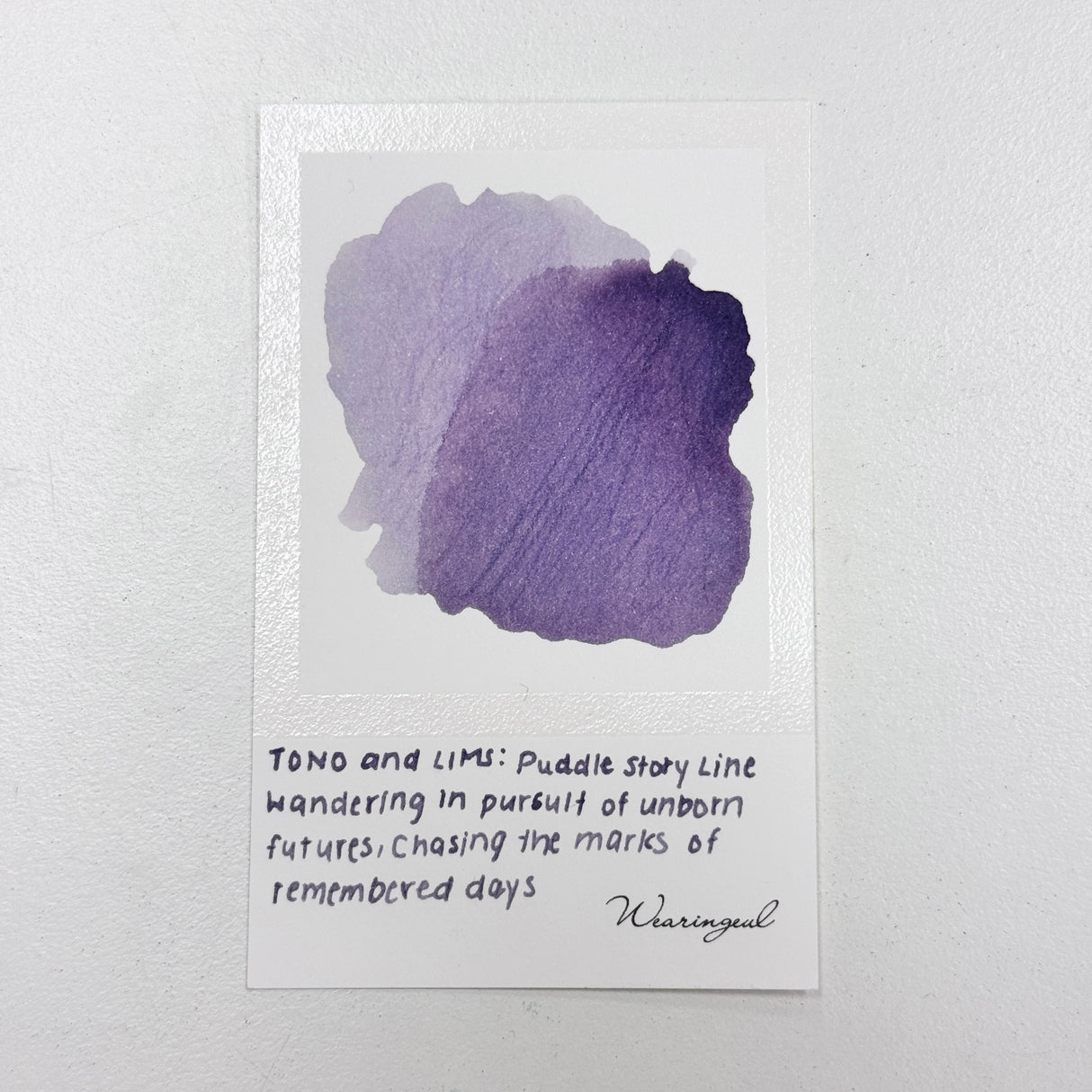 TONO & LIMS Ink - Puddle Story - Wandering In Pursuit Of Unborn Futures 