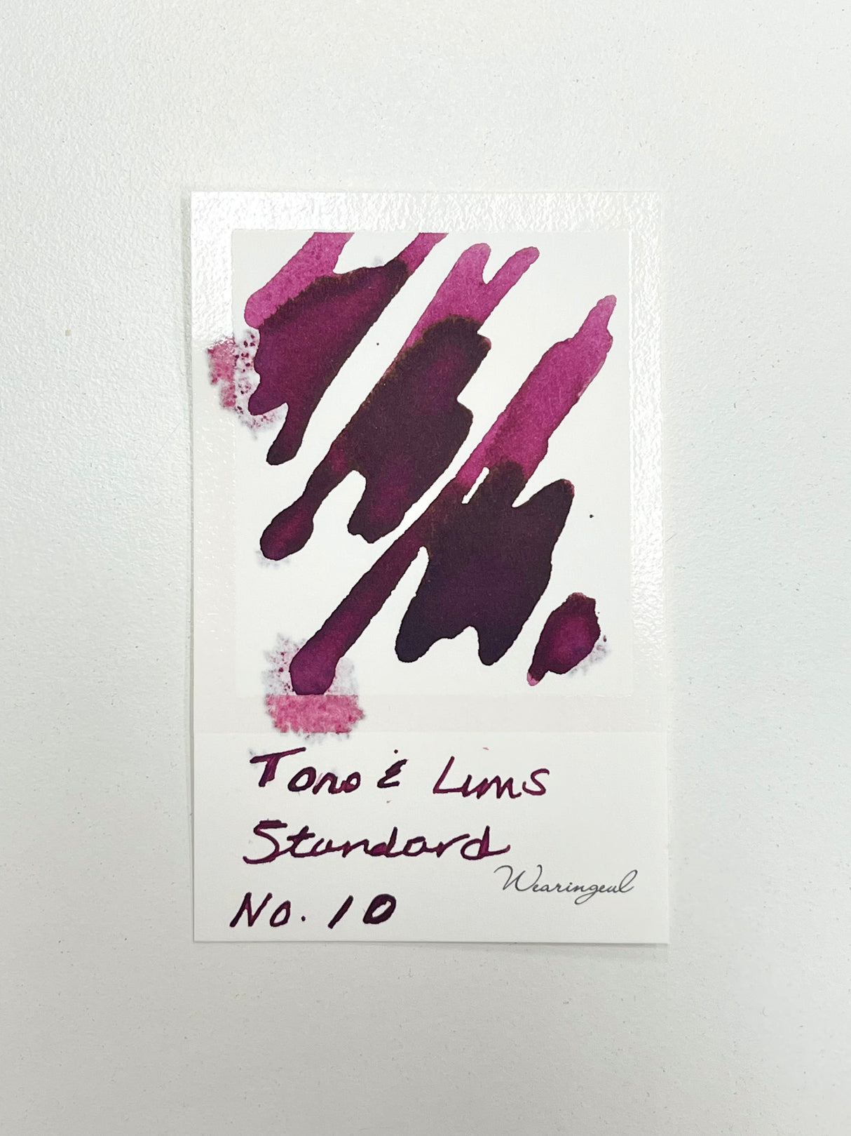 TONO & LIMS Ink - Standard - No. 10 To make a long story short