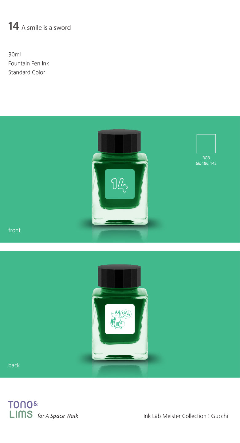 TONO & LIMS Ink - Standard - No. 14 A smile is a sword