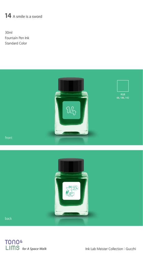 TONO & LIMS Ink - Standard - No. 14 A smile is a sword