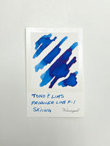 Ink swatch for TONO & LIMS Producer Line F-1 Skiing Ink