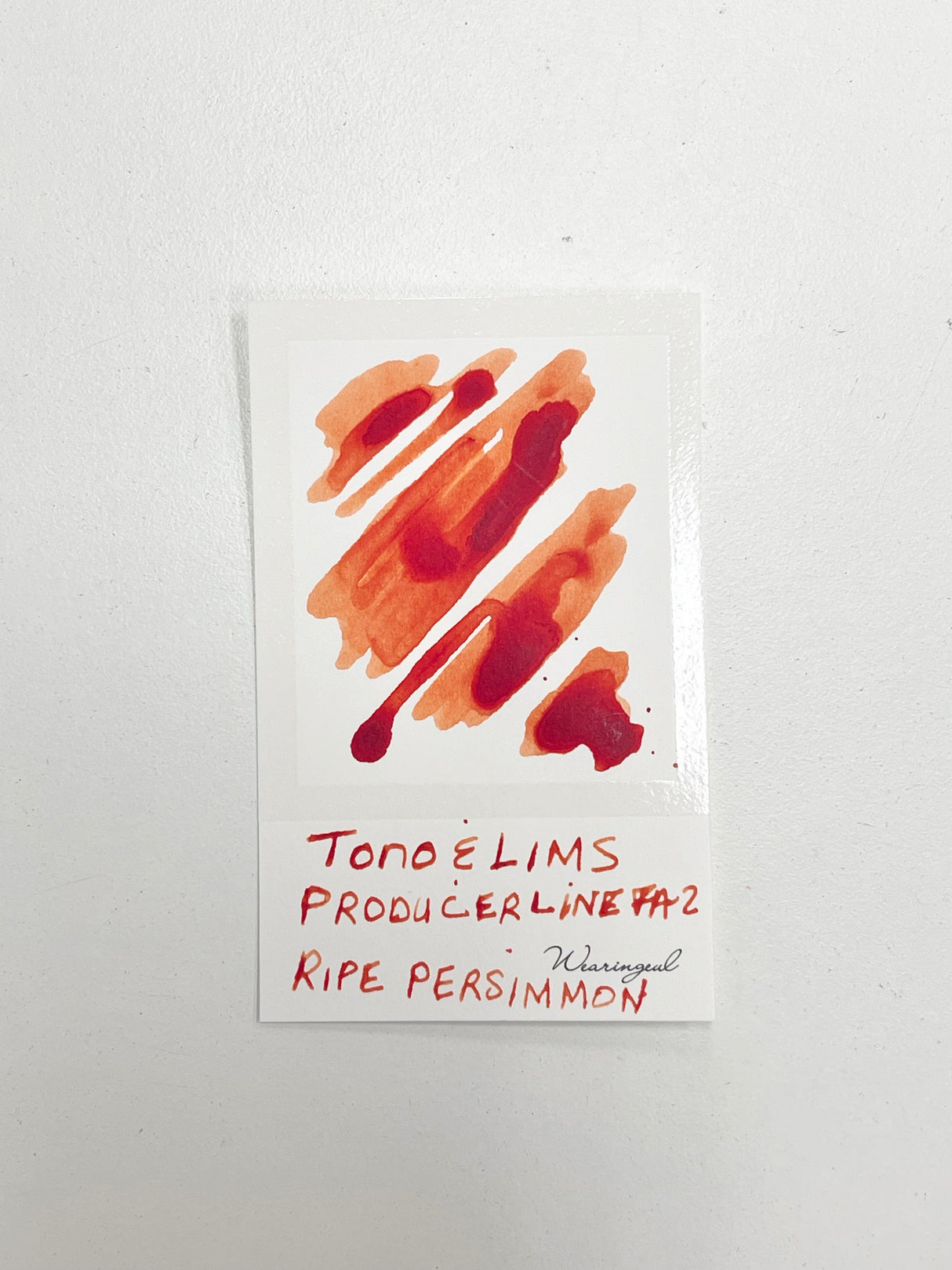 TONO & LIMS Producer Line FA-2 Ripe Persimmon Ink