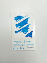 Ink swatch for TONO & LIMS Producer Line FH-1 Blue Sky Ink