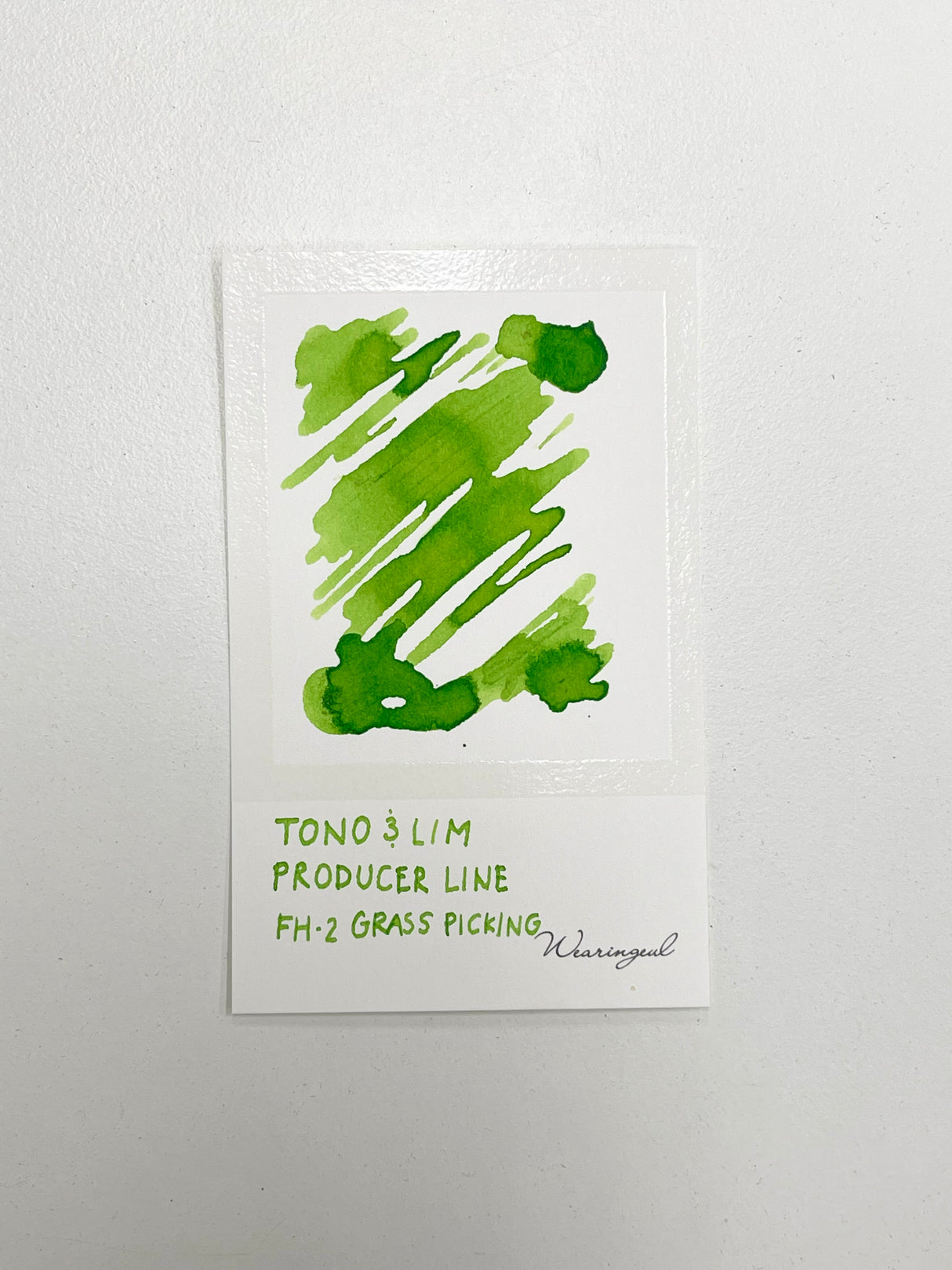 Ink swatch for TONO & LIMS Producer Line FH-2 Grass Picking Ink