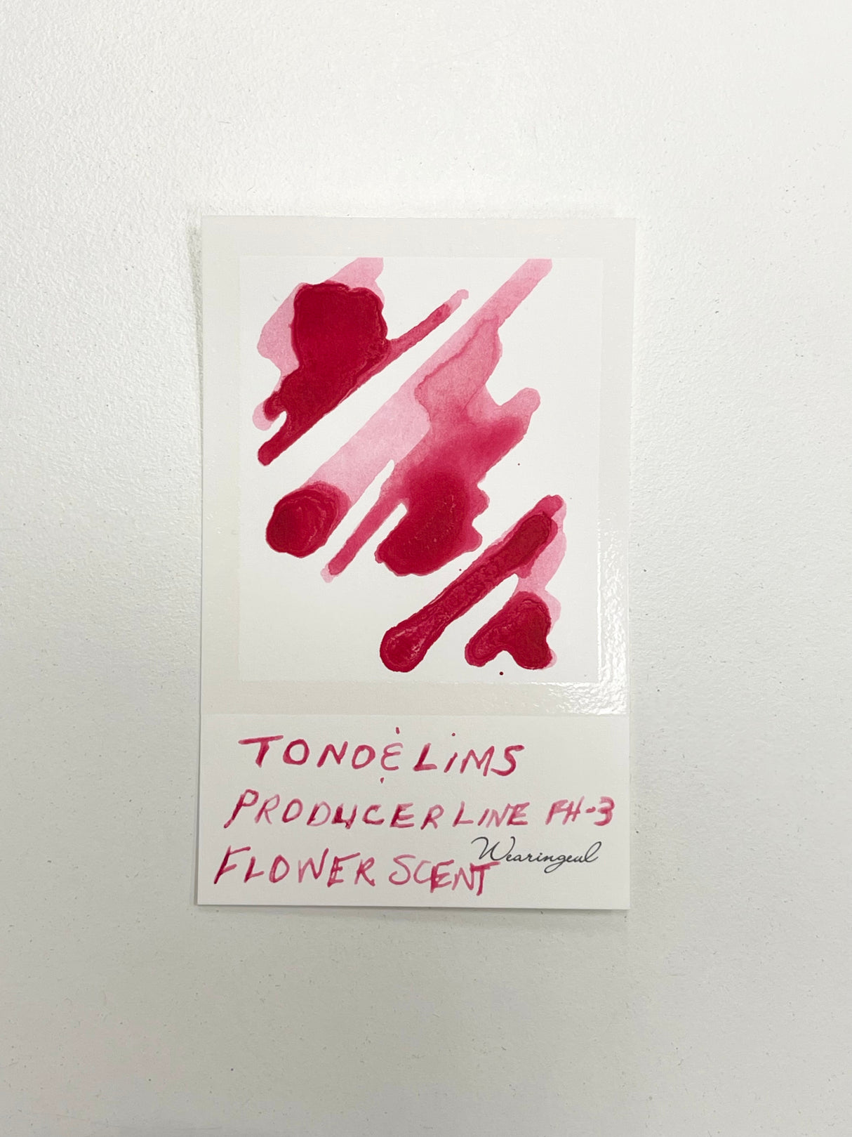 Ink swatch for TONO & LIMS Producer Line FH-3 Flower Scent Ink