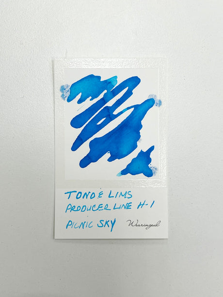 Ink swatch for TONO & LIMS Producer Line H-1 Picnic Sky Ink
