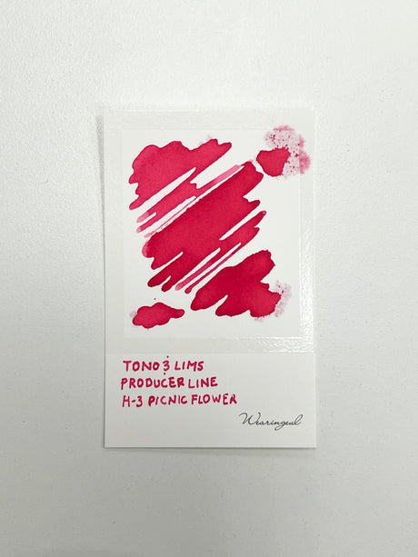 Ink swatch for TONO & LIMS Producer Line H-3 Picnic Flower Ink