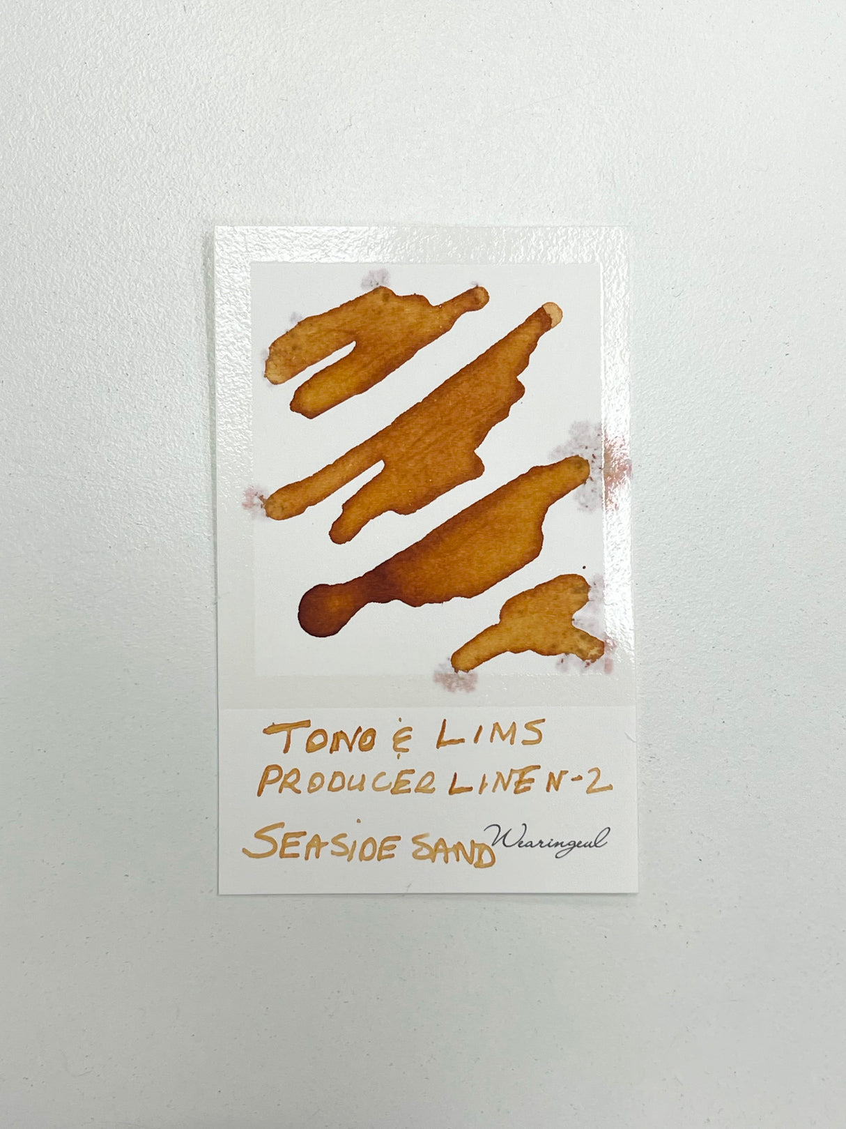 Ink swatch for TONO & LIMS Producer Line N-2 Seaside Sand Ink
