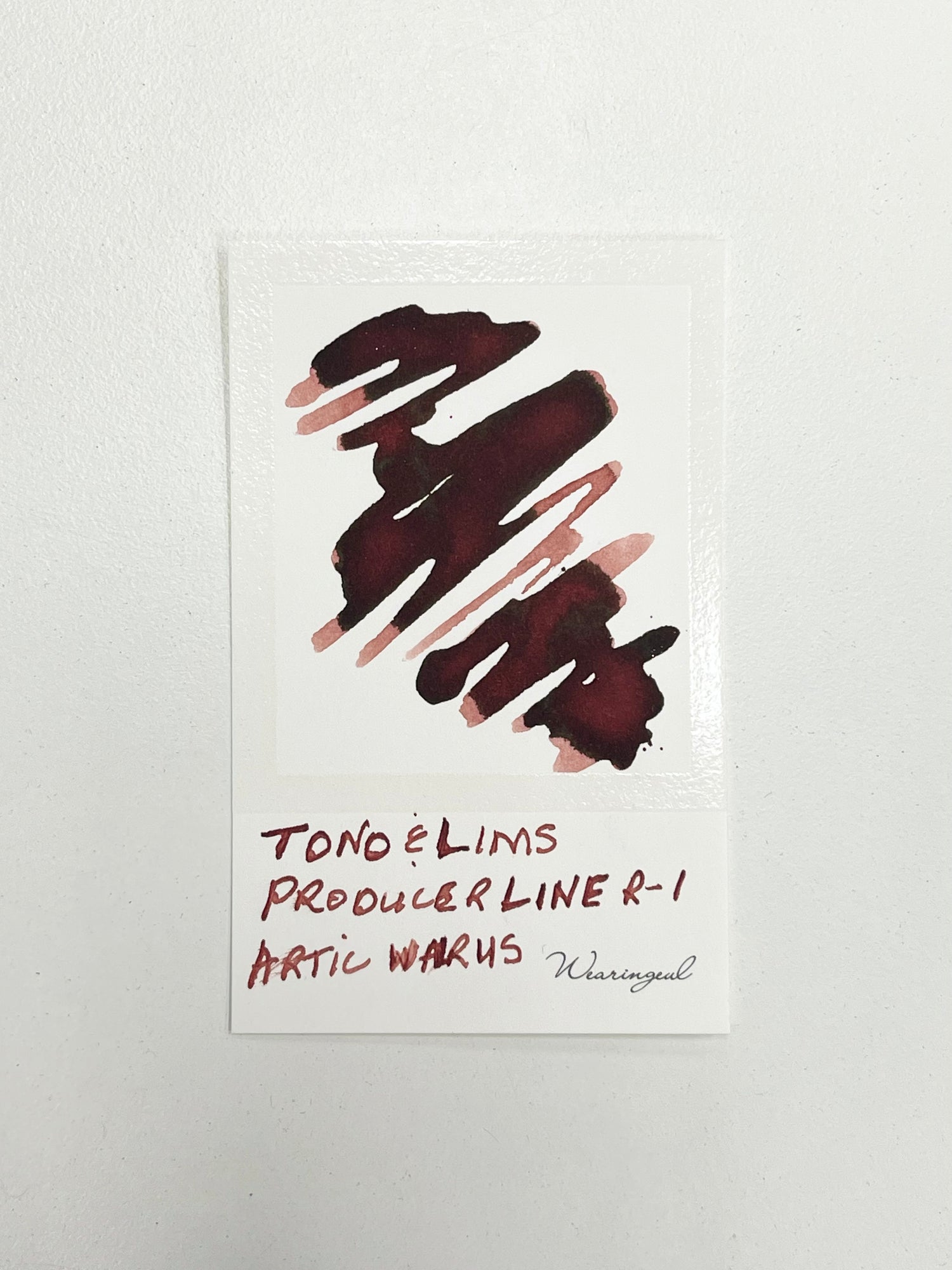 Ink swatch for TONO & LIMS Producer Line R-1 Arctic Walrus Ink