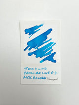 Ink swatch for TONO & LIMS Producer Line R-3 Arctic Beluga Ink