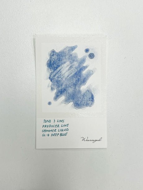 Ink swatch for TONO & LIMS Producer Line SHIMMER LIQUID SL-4 Deep Blue