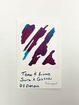 Ink swatch for TONO & LIMS Sura & Gucchi すらのドイツ紀行 03 Donau Ink