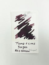 Ink swatch for TONO & LIMS Yuugen Series Red Dragon Ink