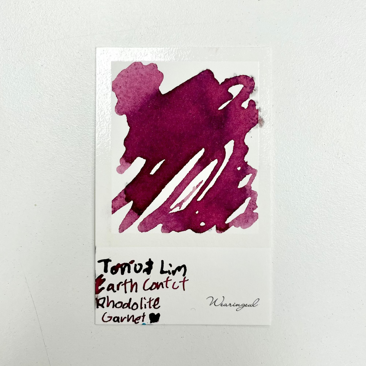TONO & LIMS - Earth Contact Rhodolite Garnet Ink