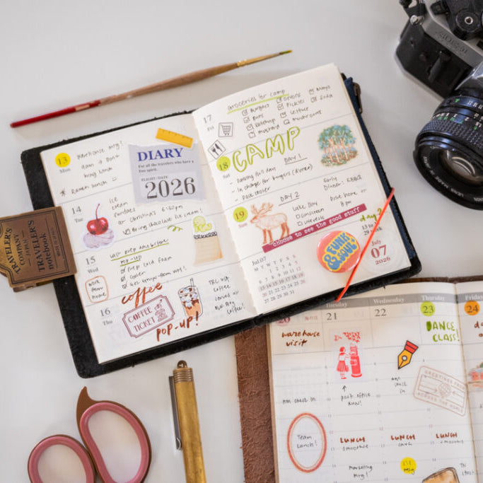 The Passport Size Diary 2026 Weekly insert is perfect as a convenient mini scheduler or planner on the go. The portable size means you can take note of changes in your plans at any time. You can also use it to take notes on reminders, tasks, and daily observations throughout the day.

This refill features MD Paper, developed specifically in pursuit of the perfect writing experience. You can use a variety of writing instruments (including fountain pens) without bleed-through. It also comes with a guide and a