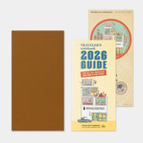 This is the 2026 DIARY Weekly Vertical for TRAVELER’S notebook. The Vertical Diary layout utilizes a daily timeline that allows you to keep track of schedules on an hourly basis. A blank note section expands across the bottom of the layout for extra writing space. On the right edge, you can refer to other months of the year related to the page. This notebook includes dated pages for the second half of 2026: the months of July through December.

MD paper is used for this notebook so you can enjoy an excellen