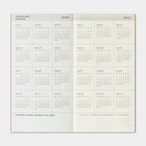 This is the 2026 DIARY Weekly Vertical for TRAVELER’S notebook. The Vertical Diary layout utilizes a daily timeline that allows you to keep track of schedules on an hourly basis. A blank note section expands across the bottom of the layout for extra writing space. On the right edge, you can refer to other months of the year related to the page. This notebook includes dated pages for the second half of 2026: the months of July through December.

MD paper is used for this notebook so you can enjoy an excellen
