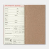 This is the 2026 DIARY Weekly Vertical for TRAVELER’S notebook. The Vertical Diary layout utilizes a daily timeline that allows you to keep track of schedules on an hourly basis. A blank note section expands across the bottom of the layout for extra writing space. On the right edge, you can refer to other months of the year related to the page. This notebook includes dated pages for the second half of 2026: the months of July through December.

MD paper is used for this notebook so you can enjoy an excellen