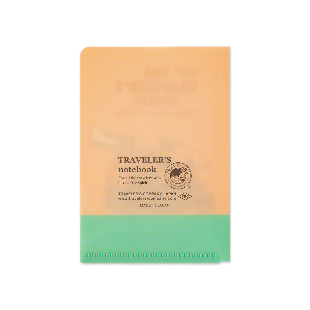 This folder features a design exclusively for 2026 and comes in the perfect size for taking along with your TRAVELER’S notebook. The Passport Size can store smaller papers, like business cards, tickets, or stamps.

2026 limited edition graphics are designed with THE TRAVELER'S SPIRIT theme. The logo and message, along with the printing, are expressed in foil.
