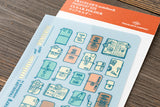 This clear folder features TRAVELER's theme for the year in which "Every TRAVELER'S notebook is unique and that's wonderful." Use this folder to hold stickers, business cards, tickets, stamps, and other scraps you may come across during your travels!