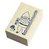 Beverly Companion Rubber Stamp - Gnome & Mushroom