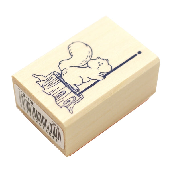 Beverly Companion Rubber Stamp - Squirrel