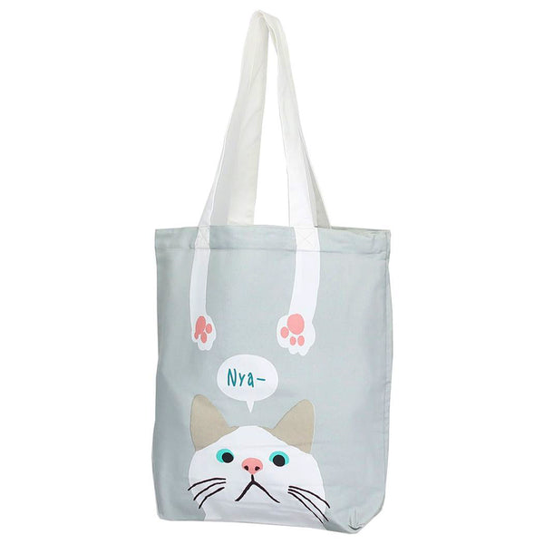 Taachan Cat Tote Bag Grey