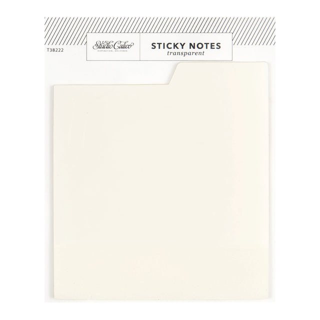 Tabbed Transparent Sticky Notes - Clear

Streamline your tasks with the Clear Tabbed Transparent Sticky Notes, offering simplicity and style to your workspace.&nbsp;

1 - 3" x 3.3" tabbed vellum sticky notepad, 30 sheets
