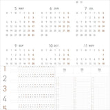 Small enough to carry with you, complete enough to hold a full year. MINI A6 brings yearly, monthly, and weekly planning into a compact format, giving schedules, brief reflections, and the small things worth remembering a place to stay.

Some things are already planned; many more have yet to unfold. Clear structure keeps time easy to read without prescribing how each page should be used, so daily life can gradually take shape in your own way.