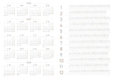 Small enough to carry with you, complete enough to hold a full year. MINI A6 brings yearly, monthly, and weekly planning into a compact format, giving schedules, brief reflections, and the small things worth remembering a place to stay.

Some things are already planned; many more have yet to unfold. Clear structure keeps time easy to read without prescribing how each page should be used, so daily life can gradually take shape in your own way.