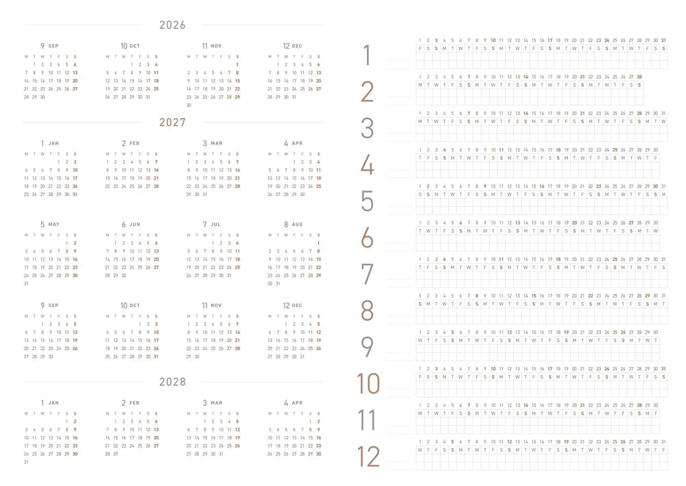 Take A Note 2027 Regular Planner A5 English Version