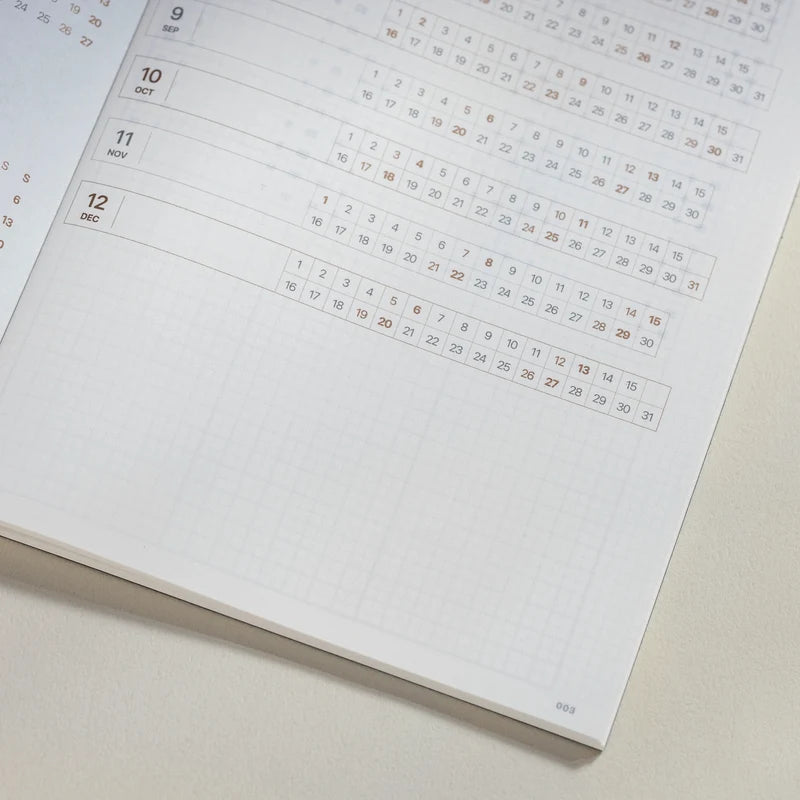 Make Space. Let Life Take Shape.

Some plans need to be seen quickly. Others simply need a place to stay.

SLIM BIWEEK brings a full year of planning into a thin, light format that is easy to carry every day. With one week per page and two weeks across a spread, it keeps schedules, to-dos, and short notes clear—while leaving enough flexibility for plans to change along the way.

A Slim Format for Everyday Carry

At approximately 82 g, SLIM BIWEEK is made to travel lightly through the year. Its 11 × 21 cm fo