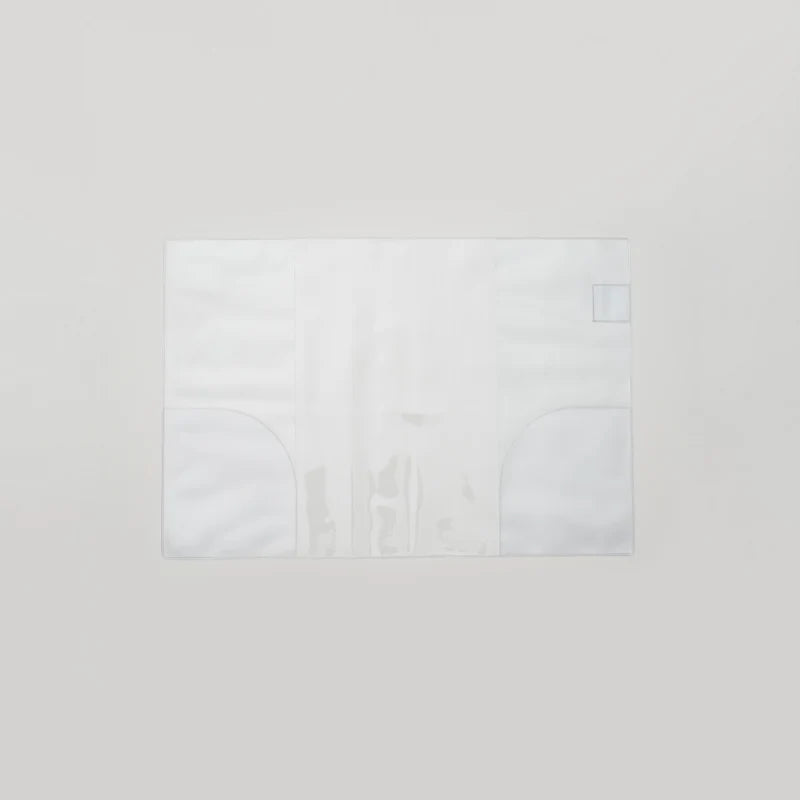 Take A Note Clear Cover A6
Size: 22.5 x 15.5 x 0.2cm
Material: PVC&nbsp;
Fit: Take A Note Mini Planner A6
The outer layer features transparent PVC, providing a clear and bright appearance.
The inside of the cover is matte surface, and small objects such as stickers and notes will not be attached by static electricity and are eays to take.
The interior includes a pen holder for convenient storage of commonly used pens.
This product does not contain the planner.

Order the Take A Note A6 Mini Planner here: Ta