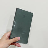 RECORD series exclusive transparent book cover, can hold 1 MASTER bullet notebook, or 2 LITE notebooks.
The outside is transparent PVC, and the folds on both sides are matte PVC, which will not stick the memo pad paper and stickers.
The four corners of the book cover are specially designed with rounded corners to make the book cover and notebook more compliant.
20 x 17.5cm

Clear Cover Only