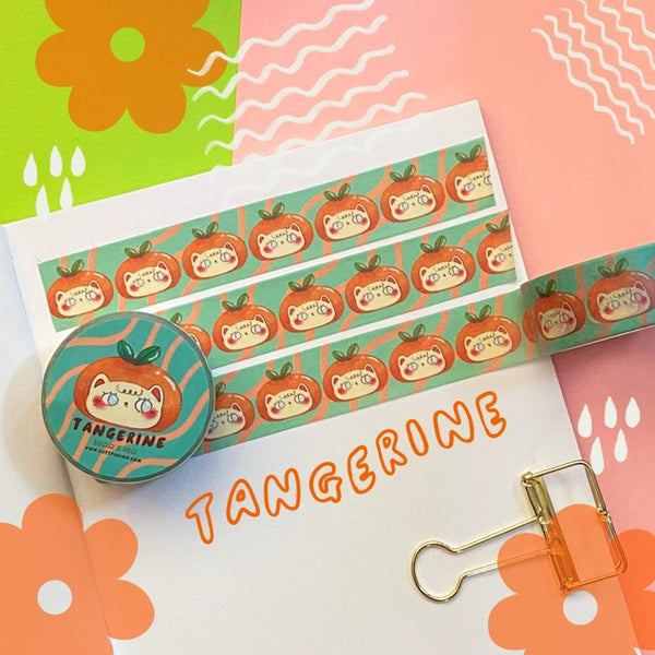 Tangerine Cat Washi Tape