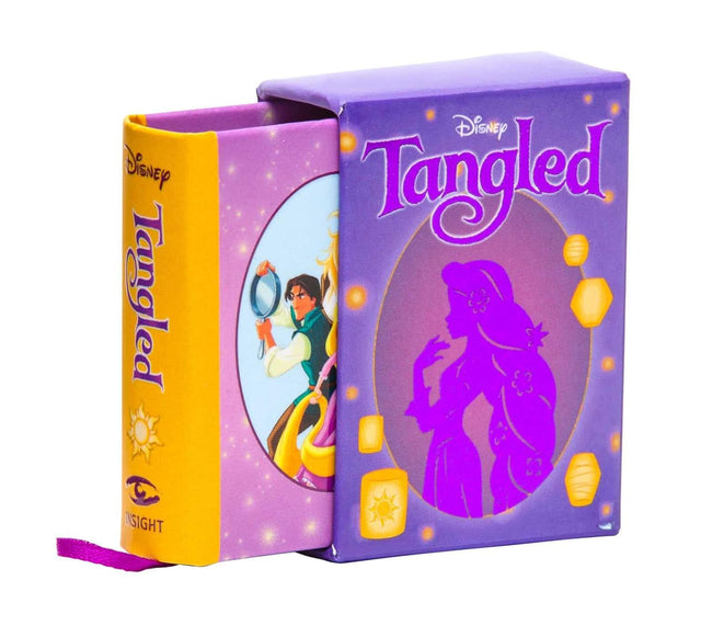 One of Disney’s modern animated classics, Tangled instantly charmed audiences with its lovable characters, beautiful music, and gorgeous animation, and new telling of the classic fairy tale, Rapunzel. Now, fans can keep the beloved fairy tale close to their hearts with this pocket-size storybook retelling of the iconic film, illustrated with art and imagery pulled straight from the screen.

Part of Insight Editions’ ongoing series of miniature storybooks based on popular Disney films, this tiny book is a un