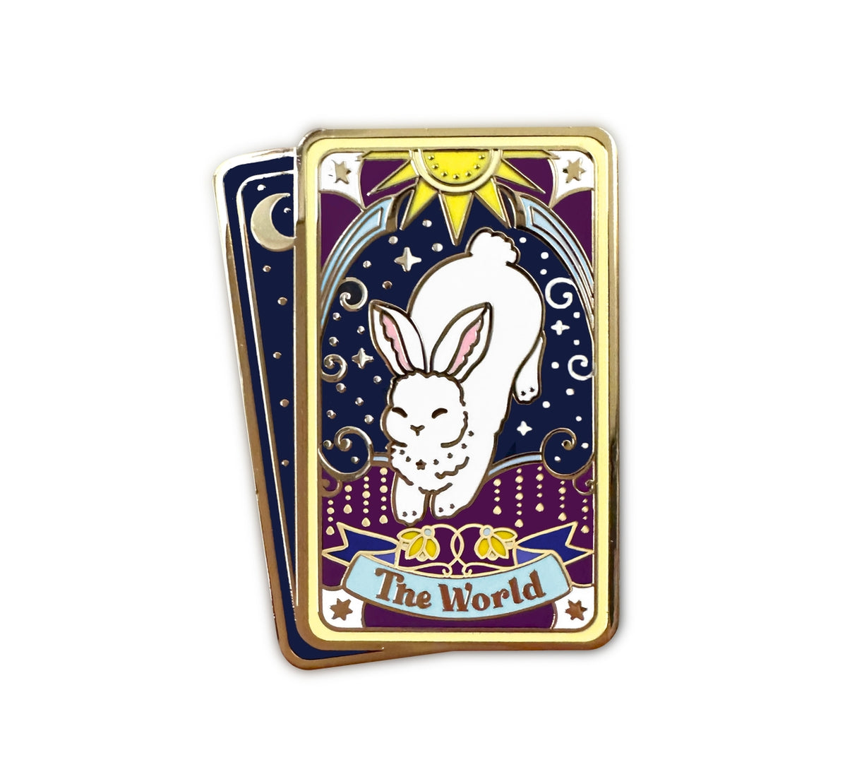 Tarot Card Rabbit Enamel Pin